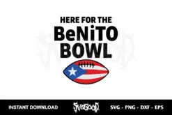 Benito Bowl football svg cricut