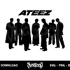 Kpop Ateez Silhouette SVG Cricut