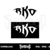 RKO Randy Orton SVG Cricut