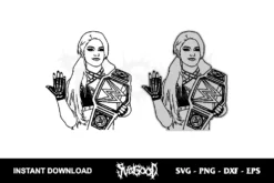alexa bliss wwe svg vector