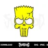 bart simpson punisher svg cricut