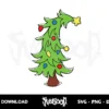 grinch christmas tree svg