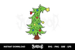 Grinch Christmas Tree SVG