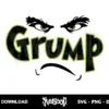 grumphy christmas grinch face svg cricut