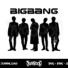 kpop bigbang silhouette svg cricut