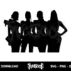 kpop blackpink silhouette svg cricut
