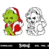 lady grinch svg cricut