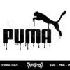 puma drip logo svg cricut