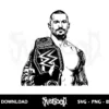 randy orton wwe vector svg