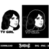 tv girl logo svg cricut