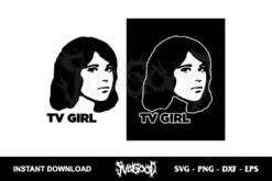 tv girl logo svg cricut