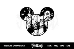 disney villains mickey head svg cricut