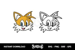 miles power head svg cricut