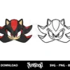 shadow the hedgehog svg cricut