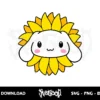 Cinnamoroll Sunflower SVG Cricut 2 cinnamoroll sunflower svg cricut