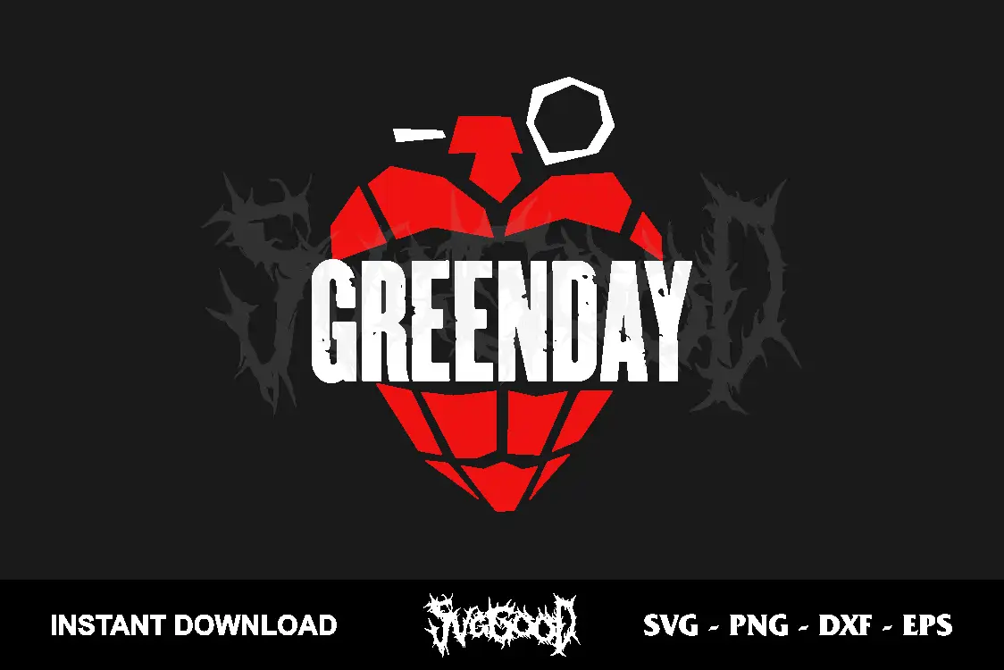 Greenday Band Logo SVG Cricut 1 greenday band logo svg cricut