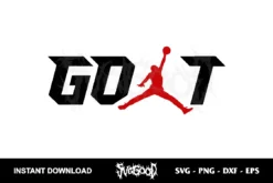 michael jordan goat svg