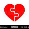 puzzle heart svg free