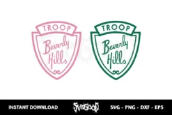 troop beverly hills svg cricut