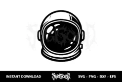 astronaut helmet svg free