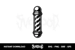 barber pole vector svg free