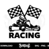 go kart racing svg file