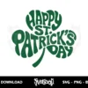 happy st patricks day shamrock svg