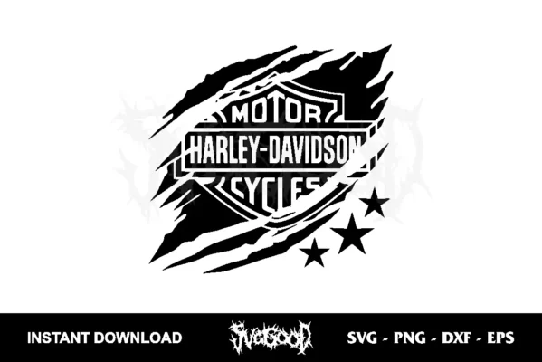 harley davidson star svg cricut