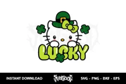 Lucky Hello Kitty SVG Clipart