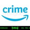 Amazon Prime Crime Logo SVG Cricut