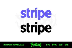 Free Stripe Logo SVG Cut File