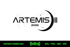Artemis II 2026 Moon Mission SVG