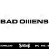 bad omens logo svg cut file