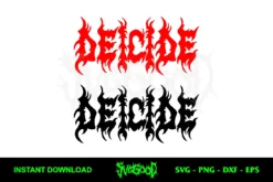 Deicide Band Logo SVG Cricut