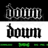 down band logo svg png dxf eps