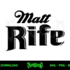 matt rife beer logo svg file