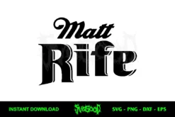 Matt Rife Beer Logo SVG File