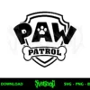 Paw Patrol Logo Outline SVG Cut File