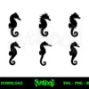 seahorse silhouette svg bundle