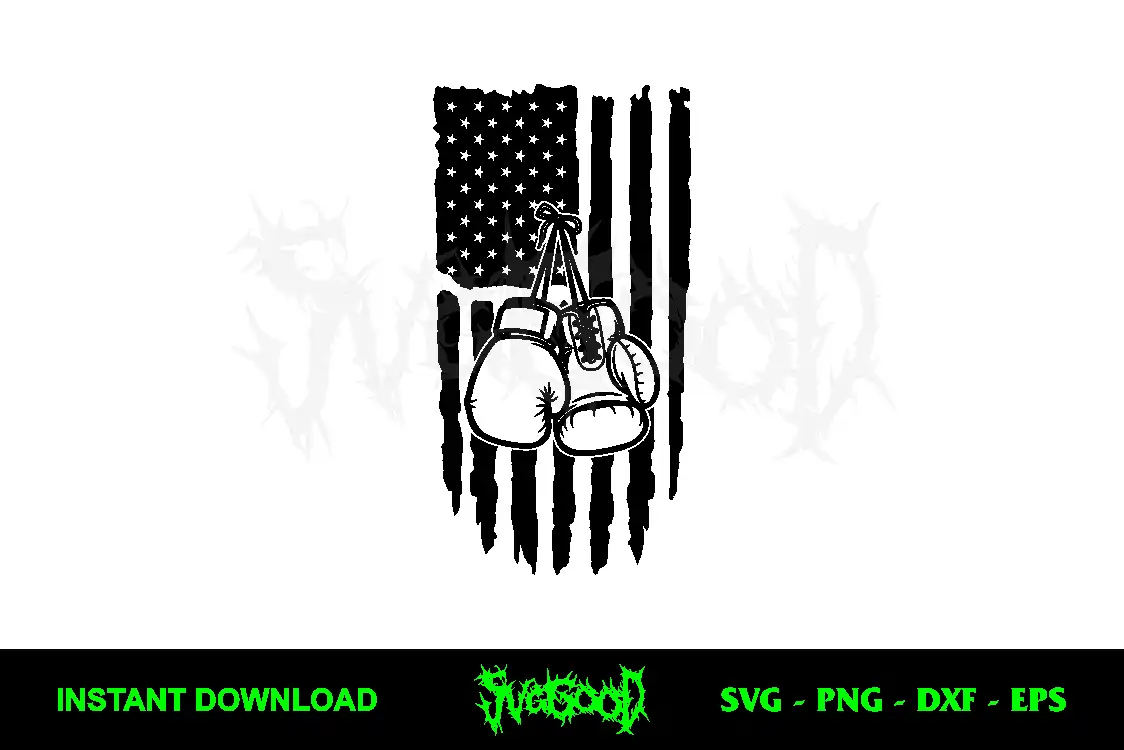 Boxing Gloves US Flag SVG Free 1 Boxing Gloves US Flag SVG Free