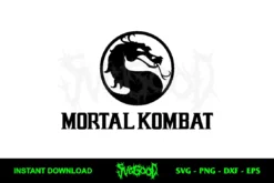 Mortal Kombat Logo SVG Cricut Cut File