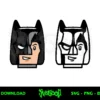batman minifigure head svg cricut