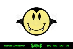 Dracula Smiley SVG PNG Clipart