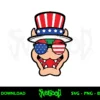 mario bowser 4th of july svg