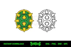 bowser shell outline svg cut file