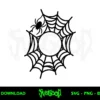 spider web monogram svg free