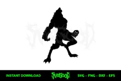 Werewolf Silhouette SVG Free