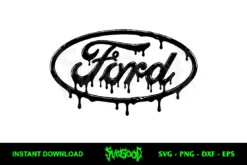 Ford Logo Drip SVG Free