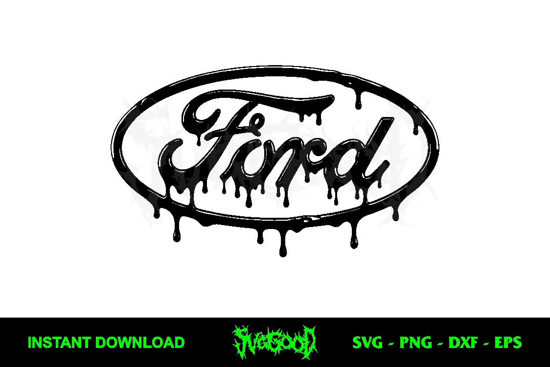 Ford Logo Drip SVG Free 1 Ford Logo Drip SVG Free