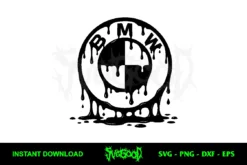 BMW Logo Drip SVG Free
